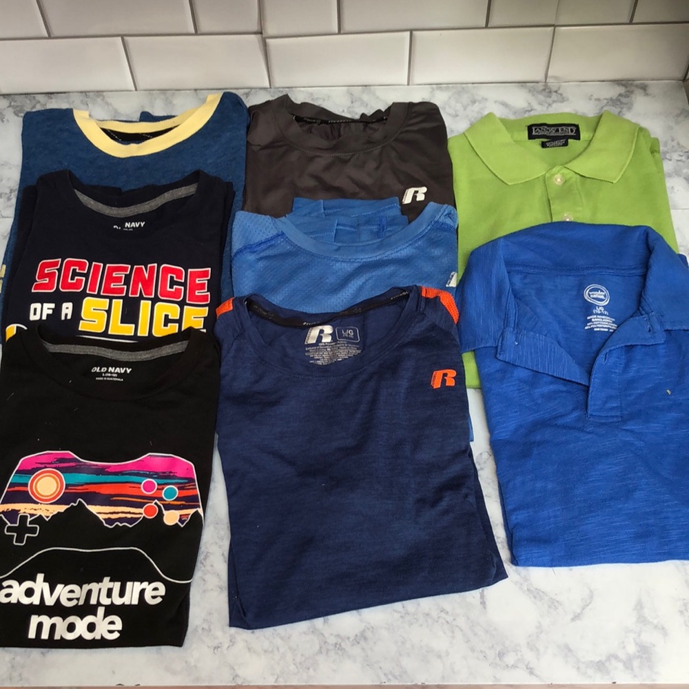Lot of 8 Boys Shirts